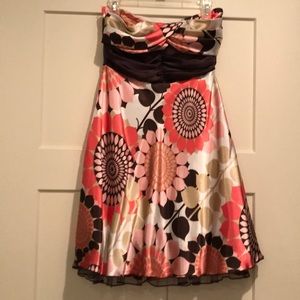 Mini strapless dress